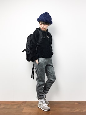 konabeさん（レディース・153cm）の冬コーディネート