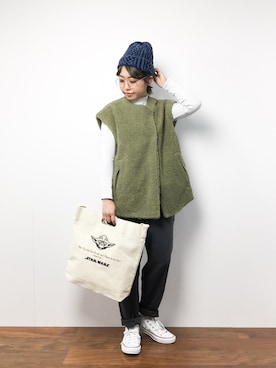 konabeさん(レディース・153cm)の冬コーディネート