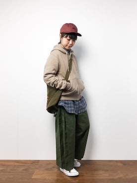 konabeさん（レディース・153cm）の冬コーディネート