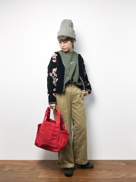 konabeさん(レディース・153cm)の冬コーディネート