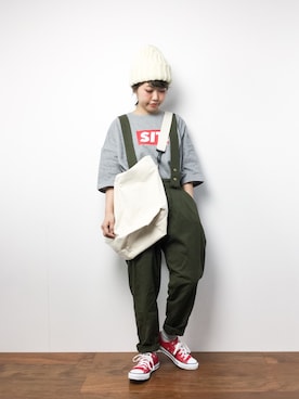 konabeさん（レディース・153cm）の冬コーディネート