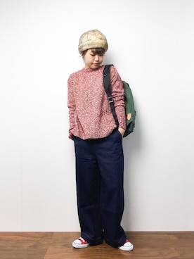 「merrier BEAMS（メリアビームス）のアイテム」を使った、konabeさん（レディース・153cm）の冬コーディネート