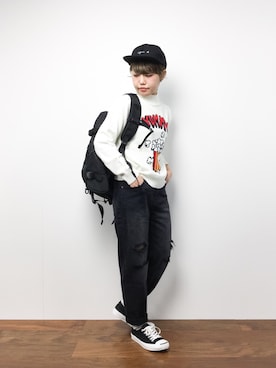 konabeさん（レディース・153cm）の冬コーディネート