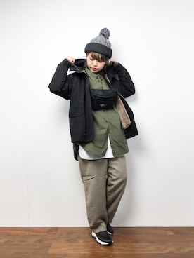 「No6（ナンバーシックス）のアイテム」を使った、konabeさん（レディース・153cm）の冬コーディネート