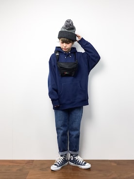 konabeさん（レディース・153cm）の冬コーディネート