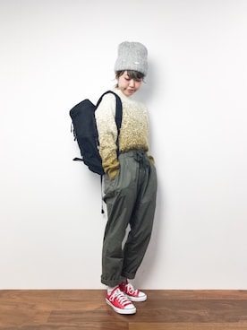 「5441 by sunduck（ゴーヨンヨンイチバイサンダック）のアイテム」を使った、konabeさん（レディース・153cm）の冬コーディネート