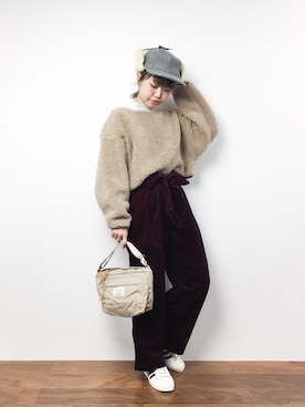 konabeさん（レディース・153cm）の冬コーディネート