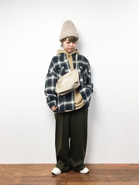 konabeさん（レディース・153cm）の冬コーディネート