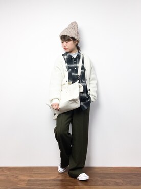 konabeさん（レディース・153cm）の冬コーディネート