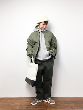 konabeさん（レディース・153cm）の冬コーディネート