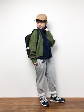 konabeさん（レディース・153cm）の冬コーディネート