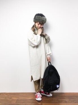 konabeさん（レディース・153cm）の冬コーディネート