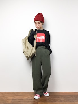 konabeさん（レディース・153cm）の冬コーディネート