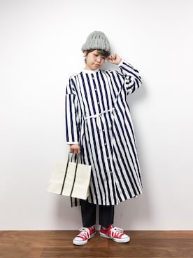 konabeさん（レディース・153cm）の冬コーディネート