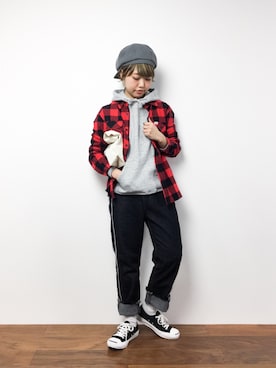 konabeさん（レディース・153cm）の冬コーディネート