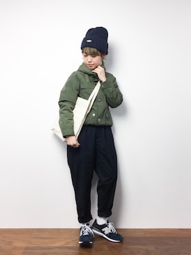 konabeさん（レディース・153cm）の冬コーディネート