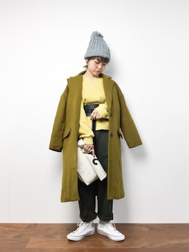 「Factor=（ファクターイコール）のアイテム（ジャケット/アウター）」を使った、konabeさん（レディース・153cm）の冬コーディネート