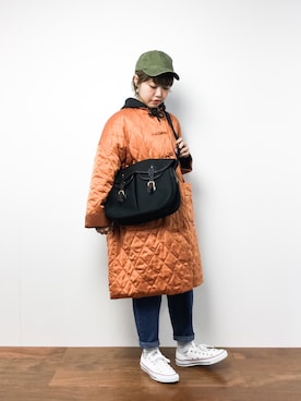 「I am I in fact...（アイアムアイインファクト）のアイテム（その他アウター）」を使った、konabeさん（レディース・153cm）の冬コーディネート