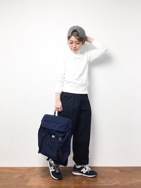 konabeさん（レディース・153cm）の冬コーディネート