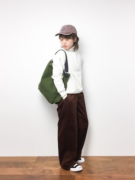 konabeさん（レディース・153cm）の冬コーディネート