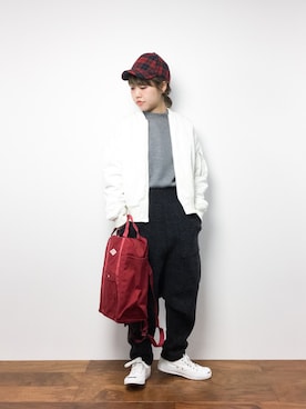 konabeさん（レディース・153cm）の冬コーディネート