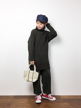 konabeさん(レディース・153cm)の冬コーディネート