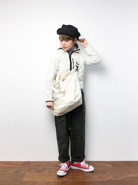 konabeさん（レディース・153cm）の冬コーディネート