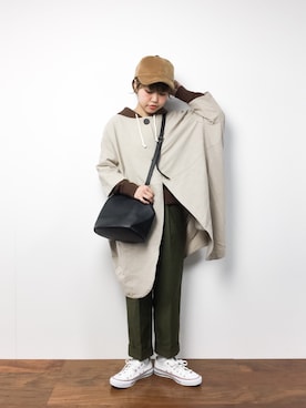 konabeさん（レディース・153cm）の冬コーディネート