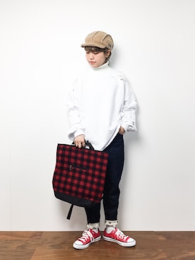 konabeさん（レディース・153cm）の冬コーディネート