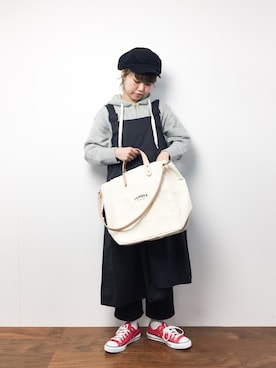 konabeさん（レディース・153cm）の冬コーディネート