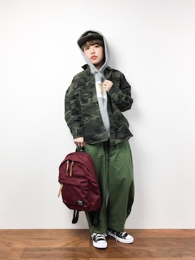 konabeさん（レディース・153cm）の冬コーディネート