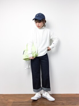 konabeさん（レディース・153cm）の冬コーディネート