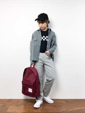 konabeさん（レディース・153cm）の冬コーディネート