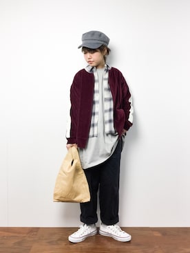 konabeさん（レディース・153cm）の冬コーディネート