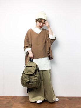 konabeさん（レディース・153cm）の冬コーディネート