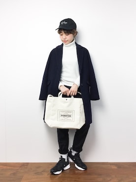 konabeさん(レディース・153cm)の冬コーディネート