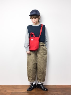 konabeさん（レディース・153cm）の冬コーディネート