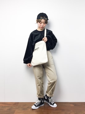 konabeさん（レディース・153cm）の冬コーディネート