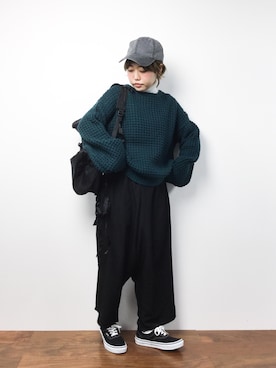 konabeさん（レディース・153cm）の冬コーディネート