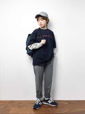 konabeさん（レディース・153cm）の冬コーディネート