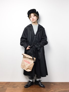 konabeさん（レディース・153cm）の冬コーディネート