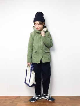 konabeさん(レディース・153cm)の冬コーディネート