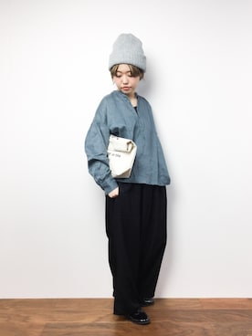 konabeさん（レディース・153cm）の冬コーディネート