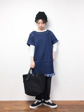 konabeさん（レディース・153cm）の冬コーディネート