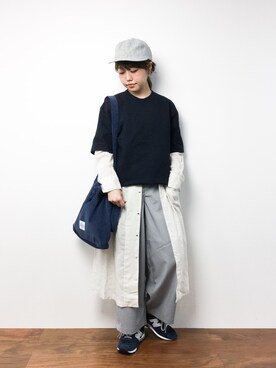 「note et silence （ノートエシロンス）のアイテム（ワンピース/ドレス）」を使った、konabeさん（レディース・153cm）の春コーディネート