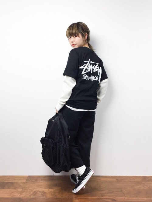 konabe（ZOZOTOWN）｜Stussy WomenのTシャツ/カットソーを使ったコーディネート - WEAR