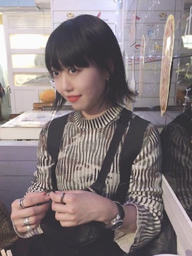 「US（アス）のアイテム」を使った、konabeさん（レディース・153cm）の冬コーディネート