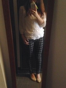 Honeys | チェックスキニーパンツ(その他パンツ)