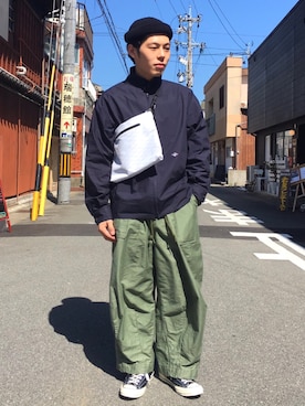 「チャックテイラー」｜「アイテム（ブルゾン）」を使った、Renさん（メンズ・168cm）の春コーディネート