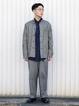 「KLEMAN（クレマン）のKLEMAN: 【PASTAN】プレーントゥシューズ（ドレスシューズ）」を使った、Renさん（メンズ・168cm）の秋コーディネート